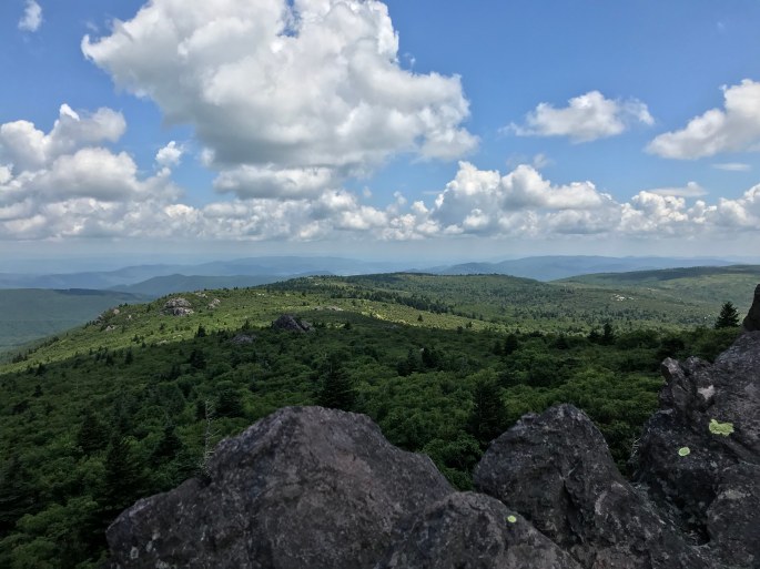Grayson Highlands State Park view looking northwest